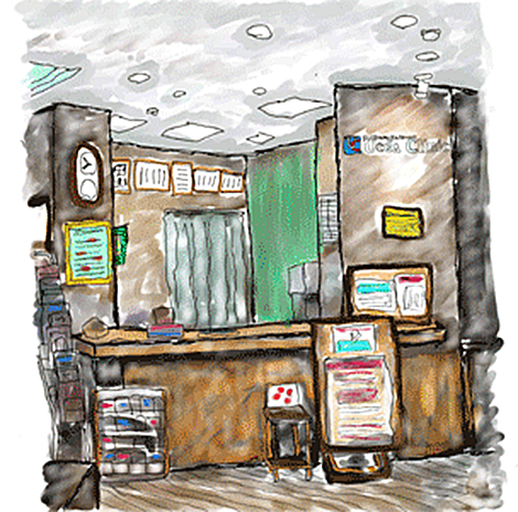 受付イラスト